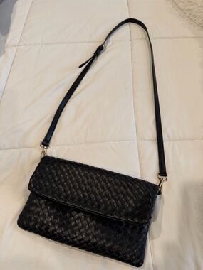Quince Italian woven leather crossbody bag